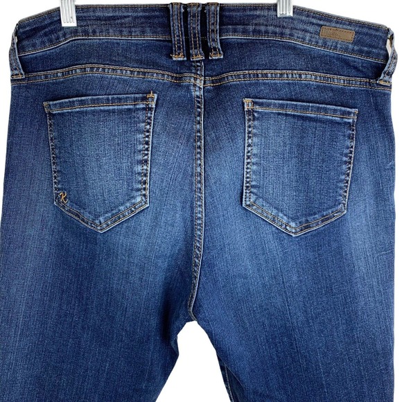 KUT‎ from the Kloth Toothpick Skinny Jeans Womens 14S Short Medium Blue Denim - Picture 4 of 9
